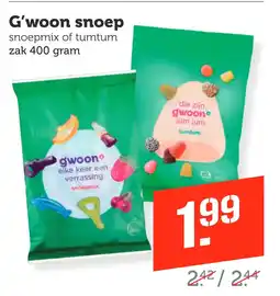Coop G'woon snoep aanbieding