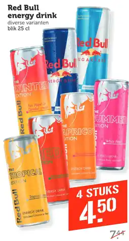 Coop Red Bull energy drink aanbieding