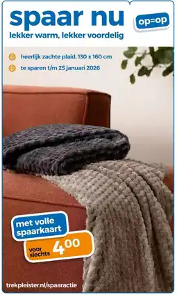 Trekpleister met volle spaarkaart aanbieding