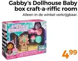Trekpleister Gabby's Dollhouse Baby box craft-a-riffic room aanbieding