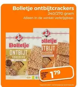 Trekpleister Bolletje ontbijtcrackers aanbieding