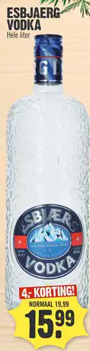 Super Dirck 3 ESBJAERG VODKA aanbieding