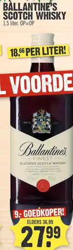 Super Dirck 3 BALLANTINE'S SCOTCH WHISKY aanbieding