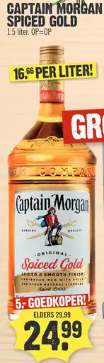 Super Dirck 3 CAPTAIN MORGAN SPICED GOLD aanbieding