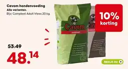 Pets Place Cavom hondenvoeding aanbieding