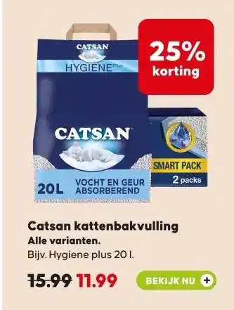 Pets Place Catsan kattenbakvulling aanbieding