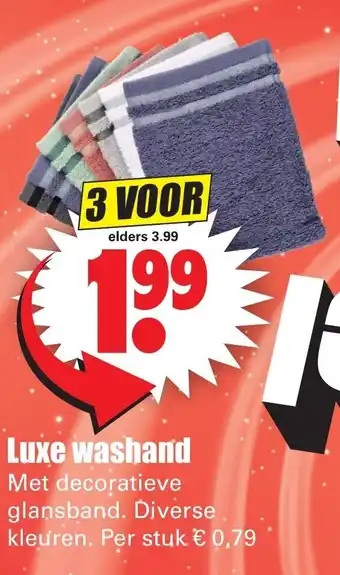 Dirk Luxe washand aanbieding