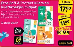 Etos Etos soft & protect luiers en luierbroekjes midpak aanbieding