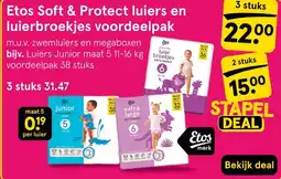 Etos Etos soft & protect luiers en luierbroekjes voordeelpak aanbieding