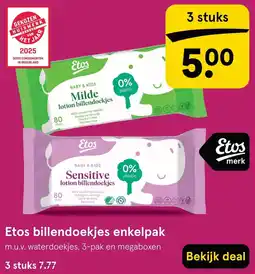 Etos Etos billendoekjes enkelpak aanbieding