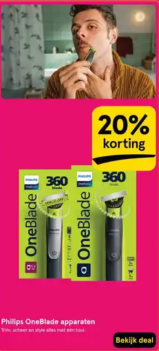 Etos Philips OneBlade apparaten aanbieding