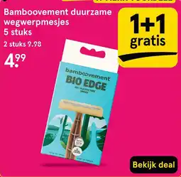 Etos Bamboovement duurzame wegwerpmesjes aanbieding