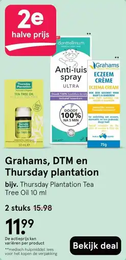Etos Grahams DTM en Thursday plantation aanbieding