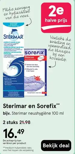 Etos Sterimar en Sorefix aanbieding