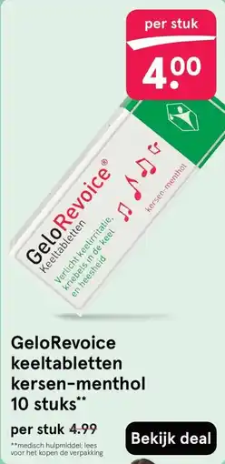 Etos GeloRevoice keeltabletten kersen-menthol aanbieding