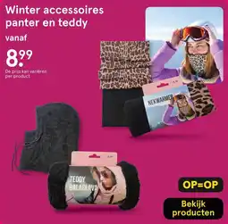 Etos Winter accessoires panter en teddy aanbieding