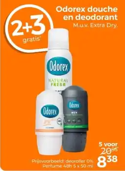Trekpleister Odorex douche en deodorant aanbieding