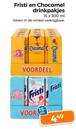Trekpleister Fristi en Chocomel drinkpakjes aanbieding