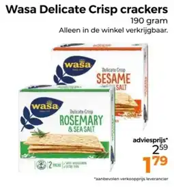 Trekpleister Wasa Delicate Crisp crackers aanbieding