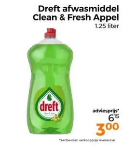 Trekpleister Dreft afwasmiddel Clean & Fresh Appel aanbieding