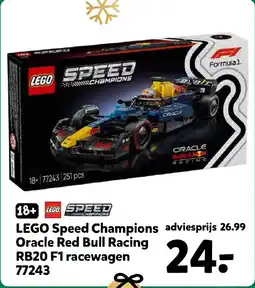Intertoys LEGO Speed Champions adviesprijs 26.99 Oracle Red Bull Racing RB20 F1 racewagen 77243 aanbieding