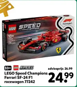 Intertoys LEGO Speed Champions Ferrari SF-24 F1 racewagen 77242 aanbieding