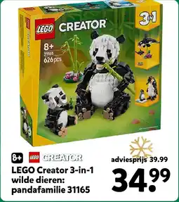 Intertoys LEGO Creator 3 in 1 wilde dieren: pandafamilie 31165 aanbieding