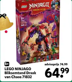 Intertoys LEGO Ninjago Bliksemtand Draak van Chaos 71832 aanbieding