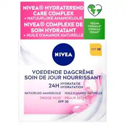 Trekpleister NIVEA SPF30 24H Hydration Voedende Dagcrème aanbieding