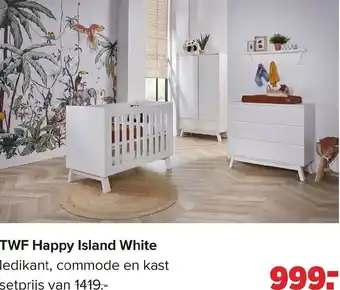 Baby-Dump TWF happy island white aanbieding