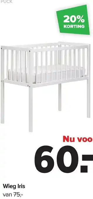 Baby-Dump Wieg iris aanbieding