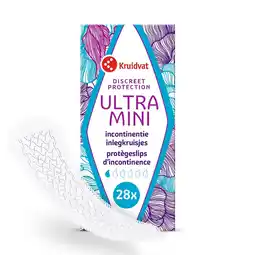 Kruidvat Kruidvat Discreet Protection Ultra Mini Incontinentie Inlegkruisjes aanbieding