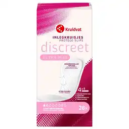 Kruidvat Kruidvat Discreet Protection Ultra Mini Incontinentie Inlegkruisjes aanbieding
