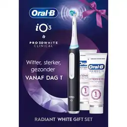 Kruidvat Oral-B iO Series 3 Radiant White Elektrische Tandenborstel Geschenkset aanbieding