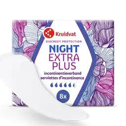 Kruidvat Kruidvat Discreet Protection Night Extra Plus Incontinentieverband aanbieding
