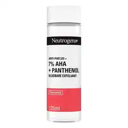 Trekpleister Neutrogena Anti-Puistjes+ 7% AHA + Panthenol Vloeibare Exfoliant aanbieding