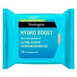 Trekpleister Neutrogena Hydro Boost Aqua Reinigingsdoekjes aanbieding