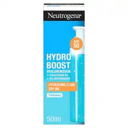 Trekpleister Neutrogena Hydro Boost Hydrating Fluid met SPF50 aanbieding