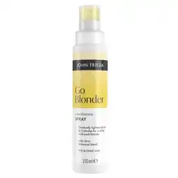 Trekpleister John Frieda Sheer Blonde Go Blonder Controlled Lightening Hairspray aanbieding