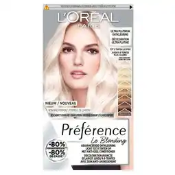 Trekpleister L'Oréal Paris Préférence Le Blonding Ultra Platinum Ontkleuring aanbieding