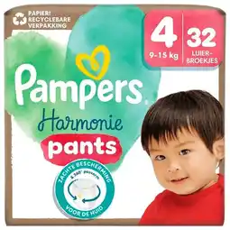 Trekpleister Pampers Harmonie Maat 4 Luierbroekjes aanbieding