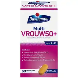 Trekpleister Davitamon Multi Vrouw 50+ Tabletten aanbieding