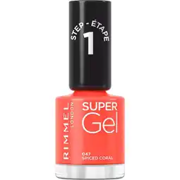 Etos Rimmel Super Gel Nailpolish 047 Spiced Coral 12 ML aanbieding