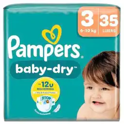 Trekpleister Pampers Baby-Dry Maat 3 Luiers aanbieding