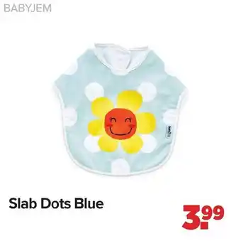 Baby-Dump Slab dots blue aanbieding