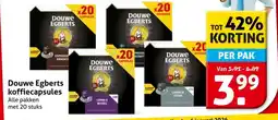 Hoogvliet Douwe Egberts koffiecapsules aanbieding