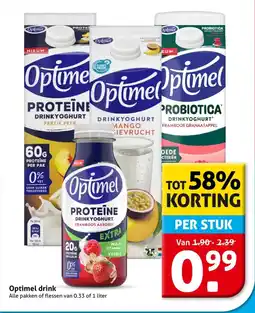 Hoogvliet Optimel drink aanbieding