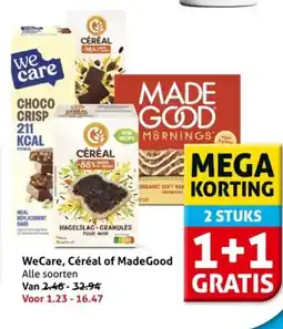 Hoogvliet WeCare Céréal of MadeGood aanbieding