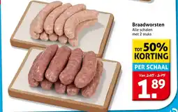 Hoogvliet Braadworsten aanbieding