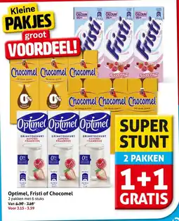 Hoogvliet Optimel Fristi of Chocomel aanbieding
